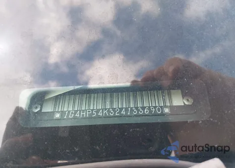 2002 Buick Lesabre Custom z USA, uszkodzony, nr VIN 1G4HP54K324133690